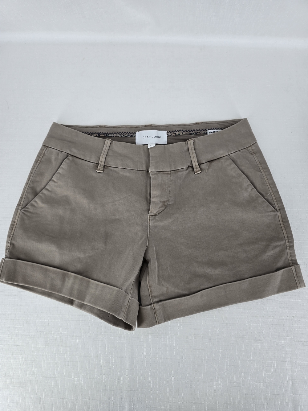Dear John Taupe Roll-Cuff Women's Shorts